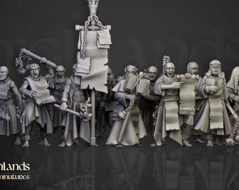 Fanatical Zealots| free bases included| get additional discount!| Highlands Miniatures