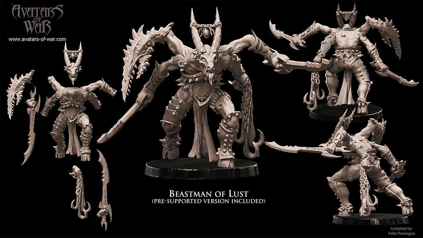 Beastman Lord of Lust| free bases included| get additional discount!
