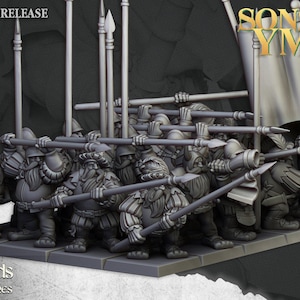 ドワーフのパイクマン| 無料のベースが含まれています| 追加の割引を受けられます! 画像 2