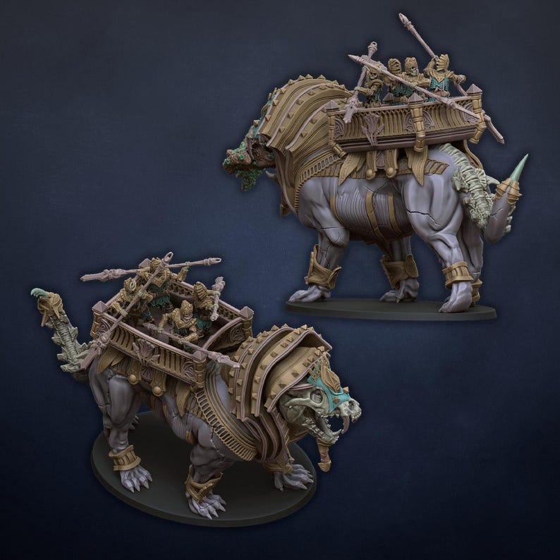 Battle Sphinx Miniature| Free Bases Included| Get Additional Discount ...