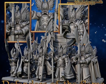 Highborn Elves Defenders of the Flame| free bases included| get additional discount!| Landor Miniatures