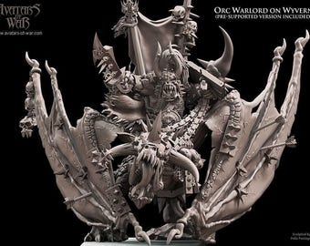 Orc Warlord on Wyvern| free bases included| get additional discount!| Avatars of War