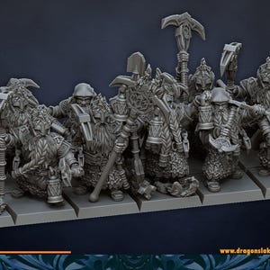 Miners| free bases included| get additional discount!| DragonsLake Miniatures