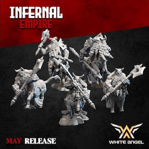 Infernal Centaur V2| Gratis baser ingår| Få ytterligare rabatt!| White Angel Miniatures