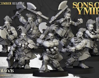 Dwarfs Deathseekers| free bases included| get additional discount!| Highlands Miniatures