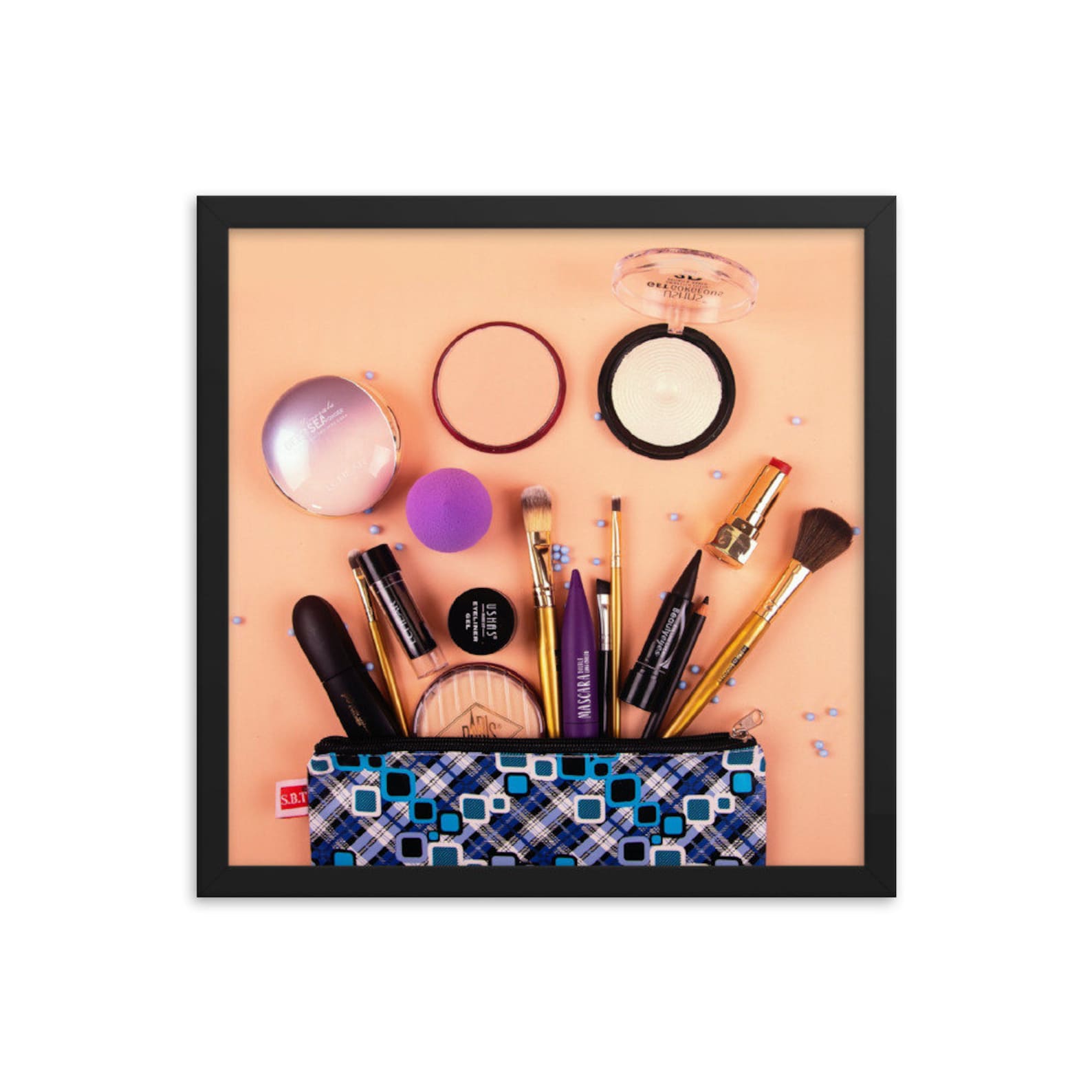 Colorful Makeup Framed poster Etsy