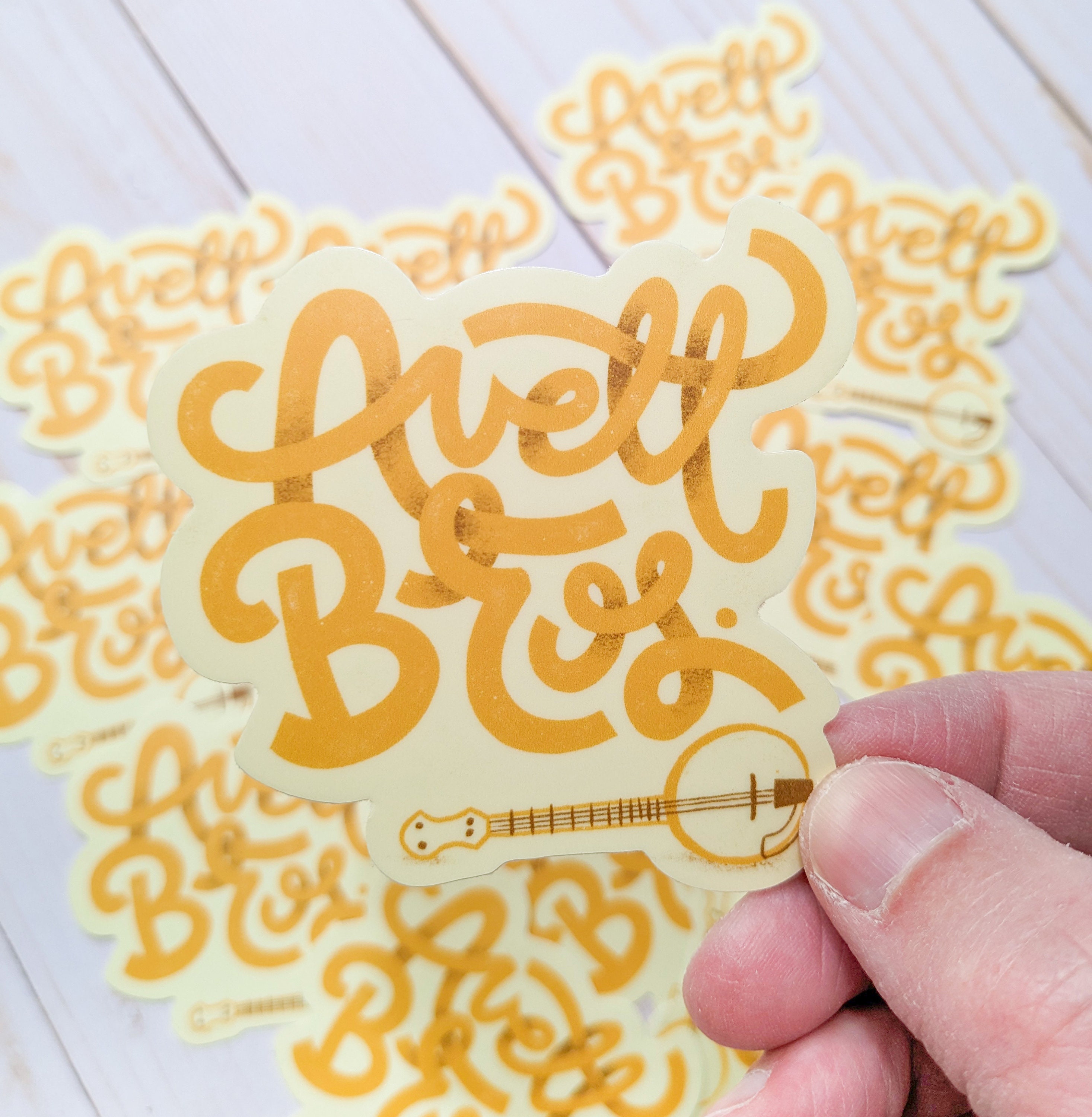 Avett Brothers Banjo Vinyl Sticker - Etsy