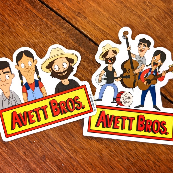 Avett Brothers Vinyl Sticker 2-Pack