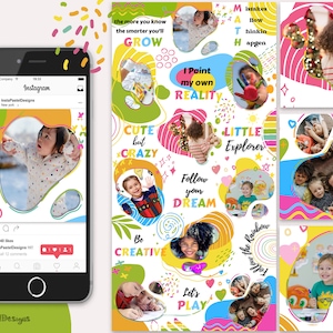 Instagram Puzzle Feed Template for Little Explorer - Aventure