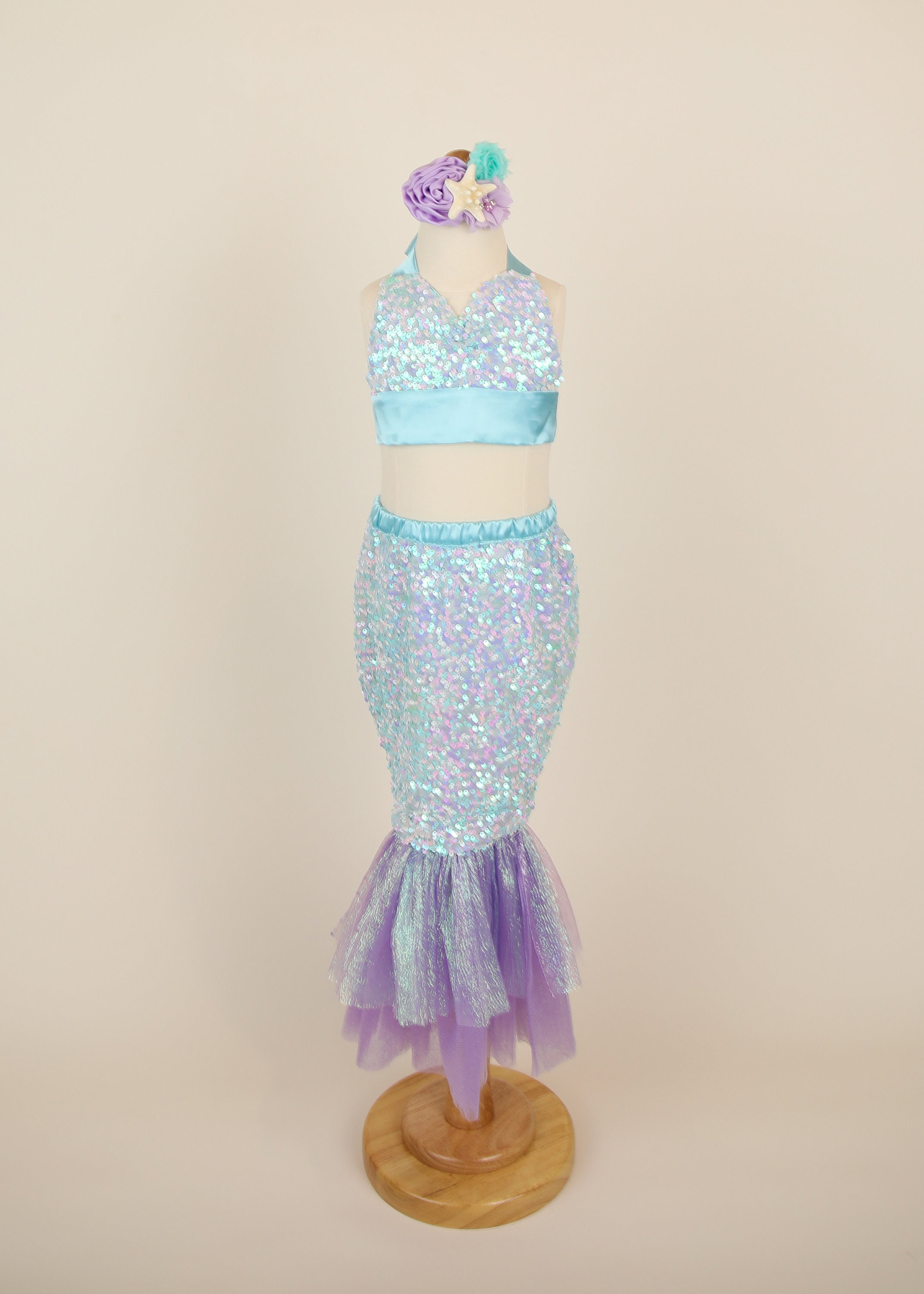 Mermaid Costume First Birthday outfit girl Cake Smash Outfit | Etsy