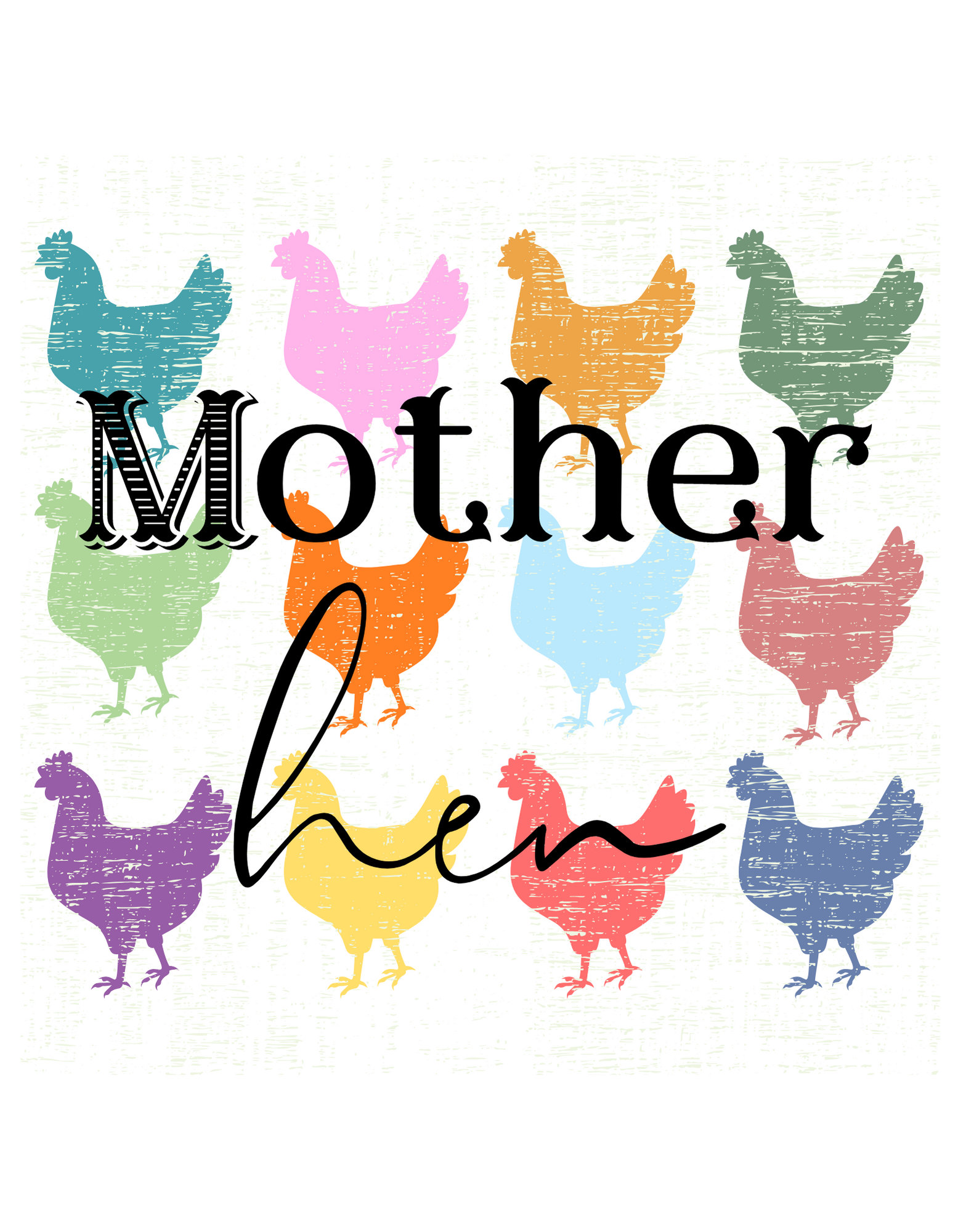 Mother Hen Chicken For Matching Mother And Daughter Full-Length