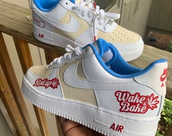 custom burberry af1