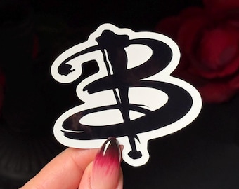 Buffy B Sticker | Inspired by Buffy the Vampire Slayer | Waterproof Vinyl Sticker | Spooky | Halloween | Dark Aesthetic