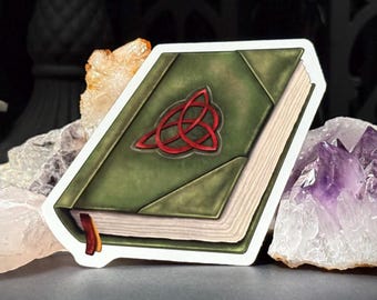 Book of Shadows Spellbook Sticker | Charmed Inspired | Witchy | Witchcraft | Gothic | Spooky | Halloween | Dark Aesthetic