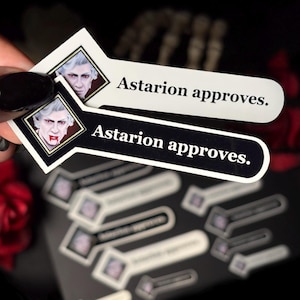 Astarion Approves | Baldur’s Gate 3 Inspired | BG3 Companion | Glossy Waterproof Vinyl Sticker | Vampire | D&D | Dungeons and Dragons