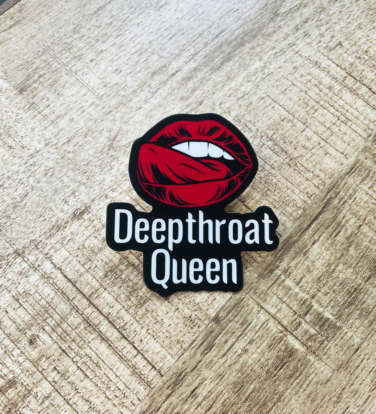 Deep Throat Queen Waterproof Sticker Etsy