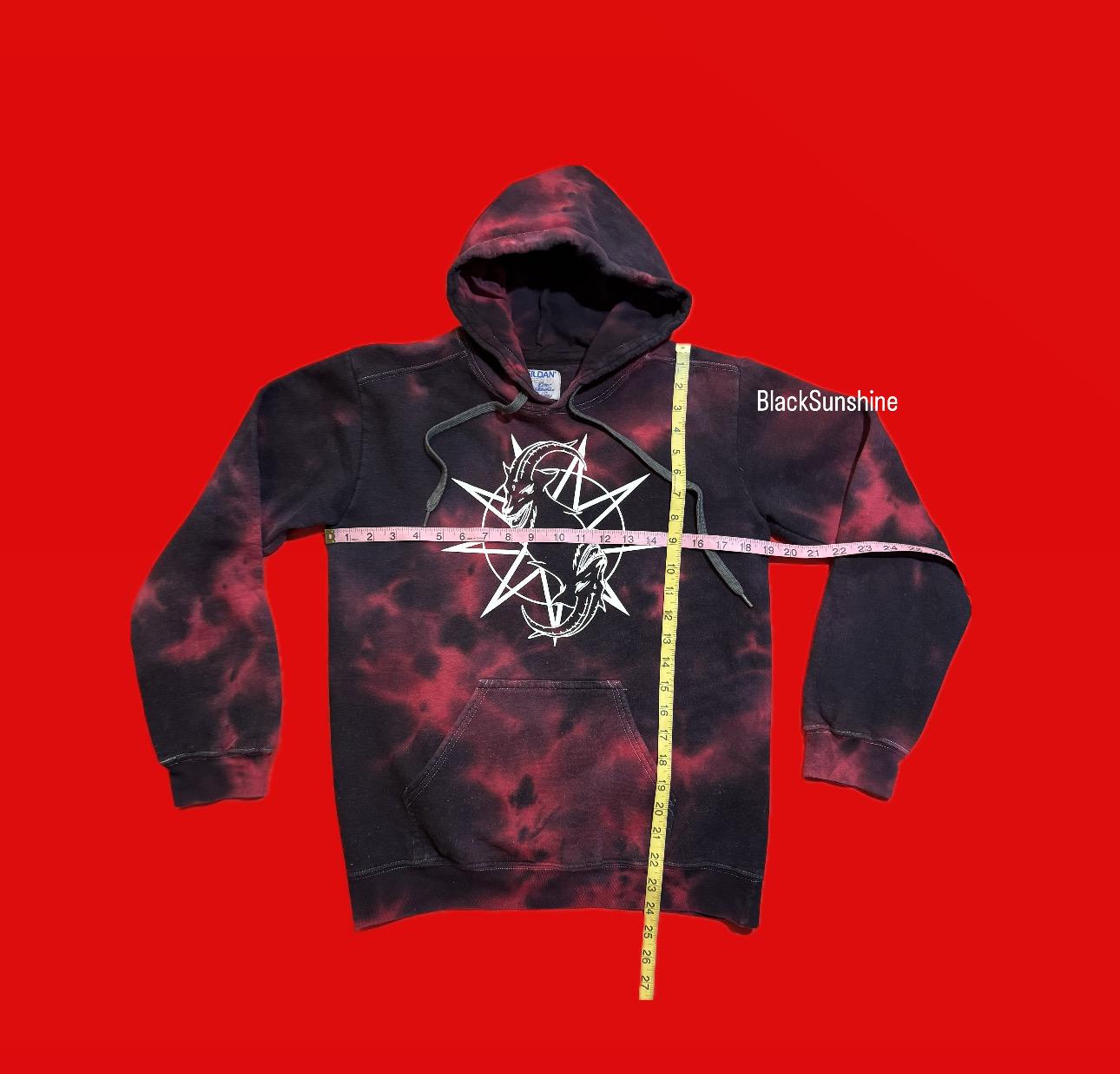 Slipknot Goat Red Black Tie Dye Nu Metal Pullover Hoodie S - Etsy