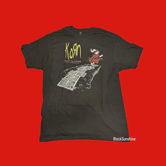 KORN FOLLOW The LEADER 25周年 Tシャツ Korn Follow the Leader Anniversary Graphic Nu Metal Band