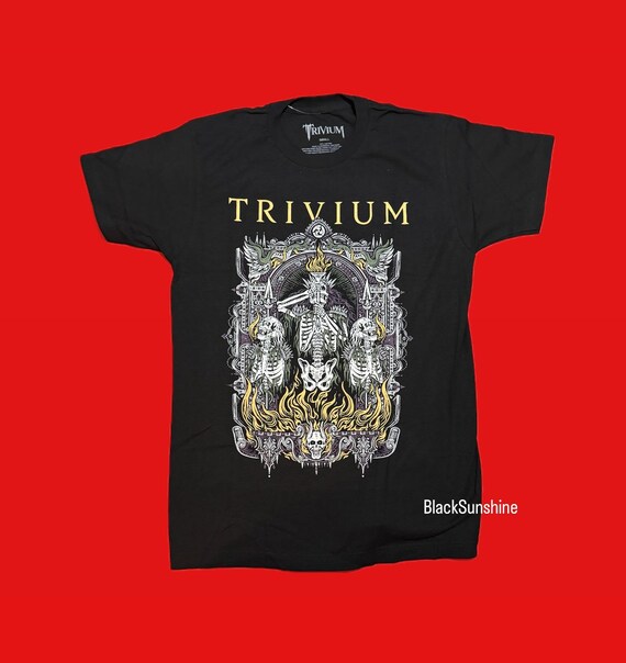 Trivium Skelly Skeleton Frame Metal Band Shirt S
