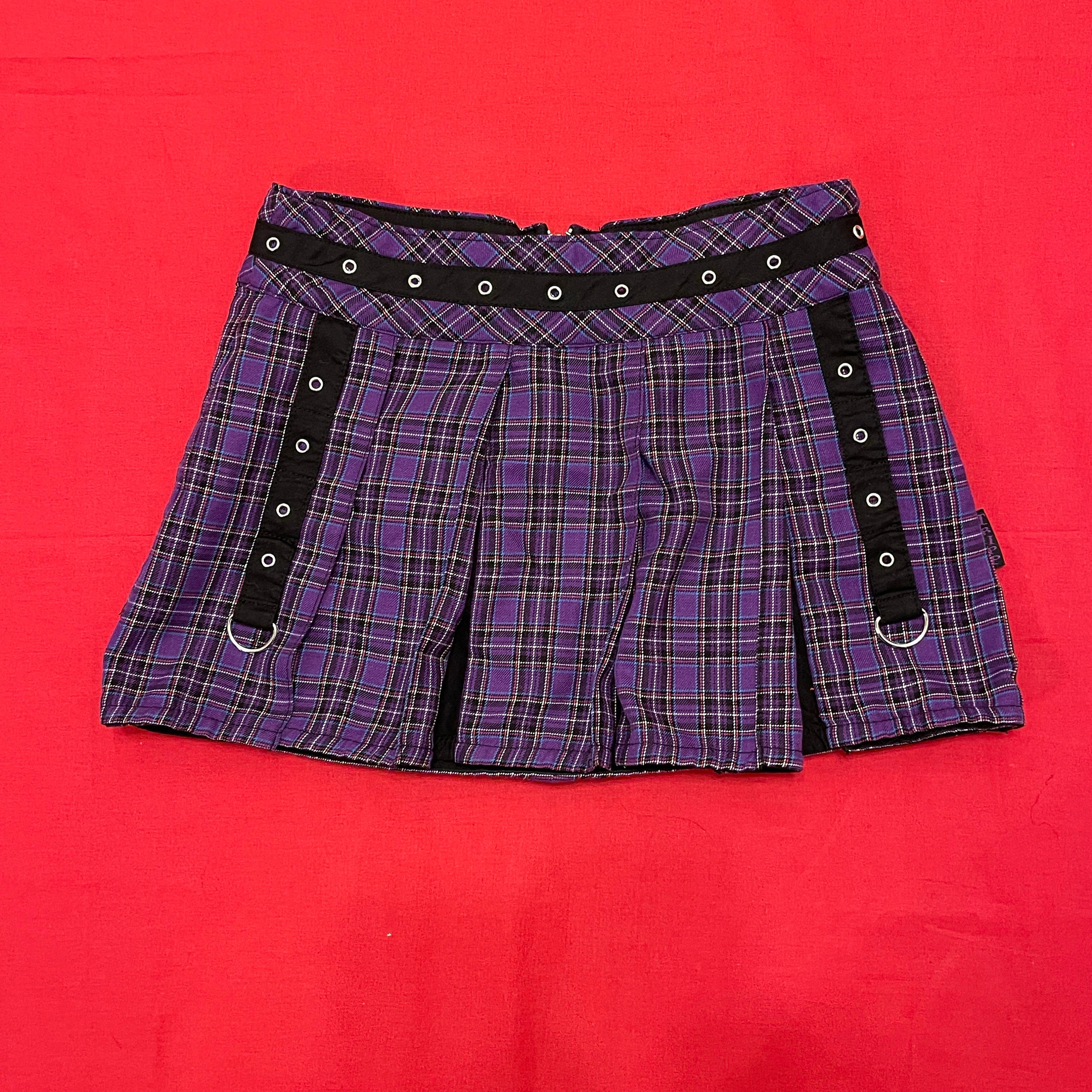 Purple plaid skirt 6x6 hot sale