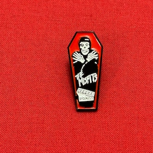 Misfits Fiend Skull Coffin Horror Business Punk Band Enamel Pin