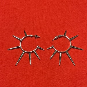 Spike Hoop Alt Goth Ohrringe