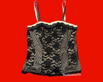 Tripp NYC Corset gothique en dentelle florale XL