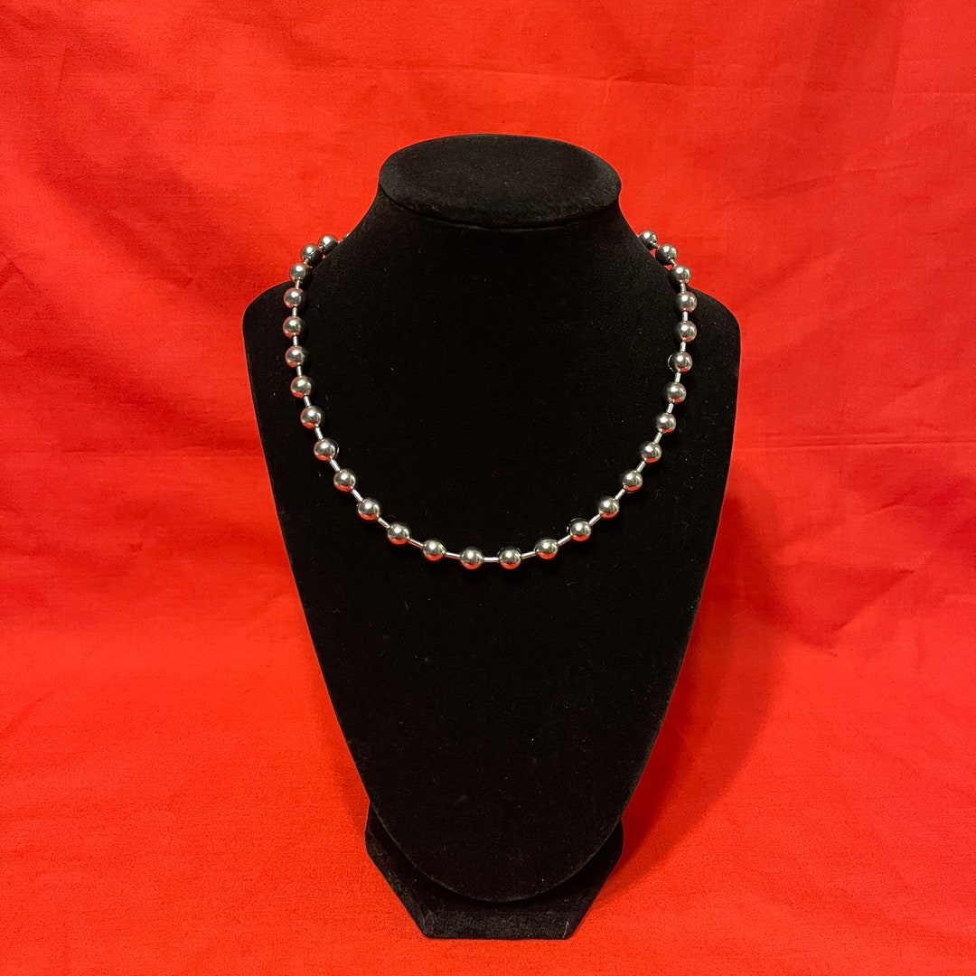 【2plan】25SS★ [LAN ARCHIVE] Ball Mix Chain Necklace Sterling Silver 5.25mm Jax Ball Link Chain Necklace – LSJ