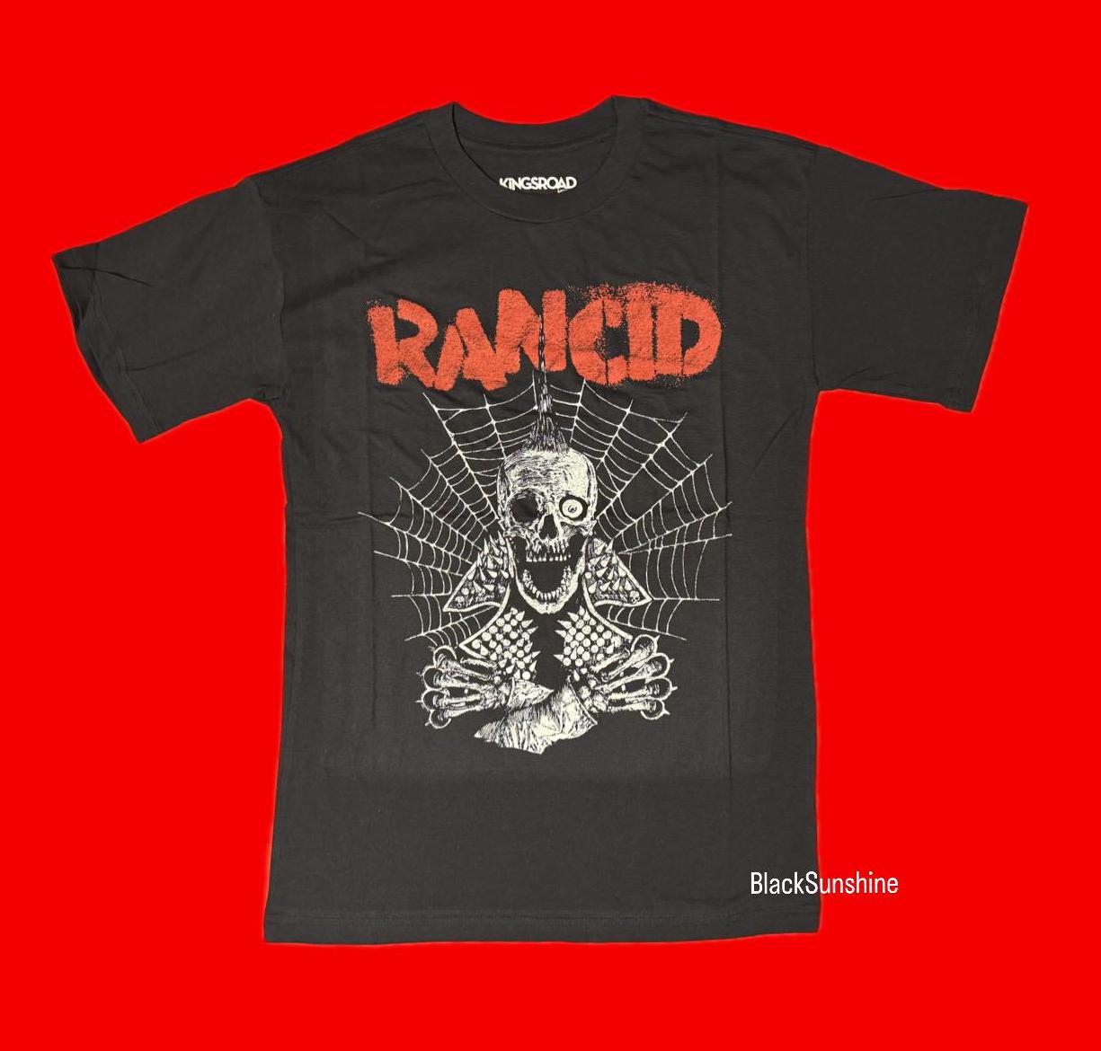 Rancid Mohawk Skeleton Spiderweb Punk Band Shirt S - Etsy