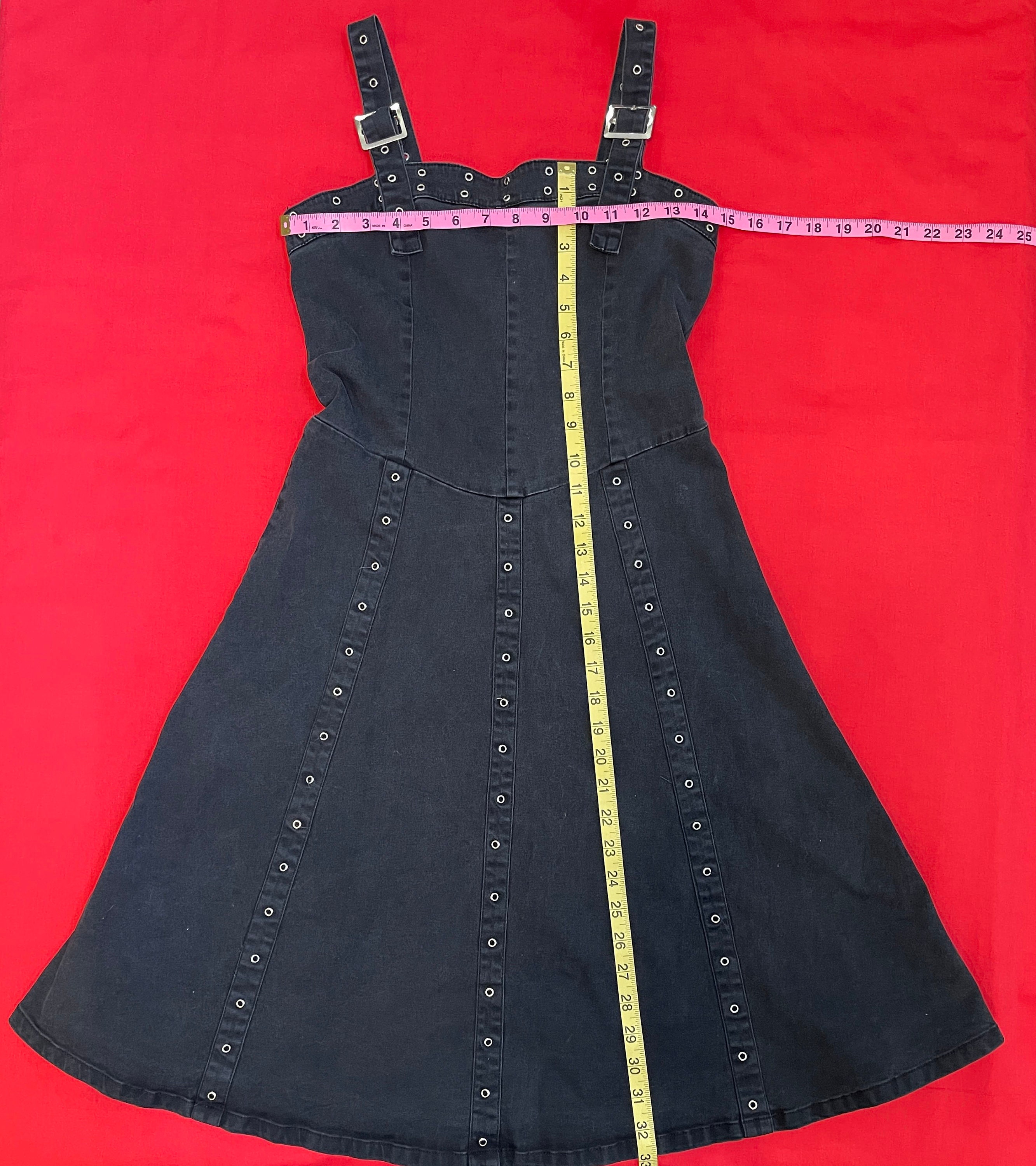 VTG Tripp nyc Grommet Buckle Stap Dress M VTG Tripp nyc Grommet Buckle Stap Dress M