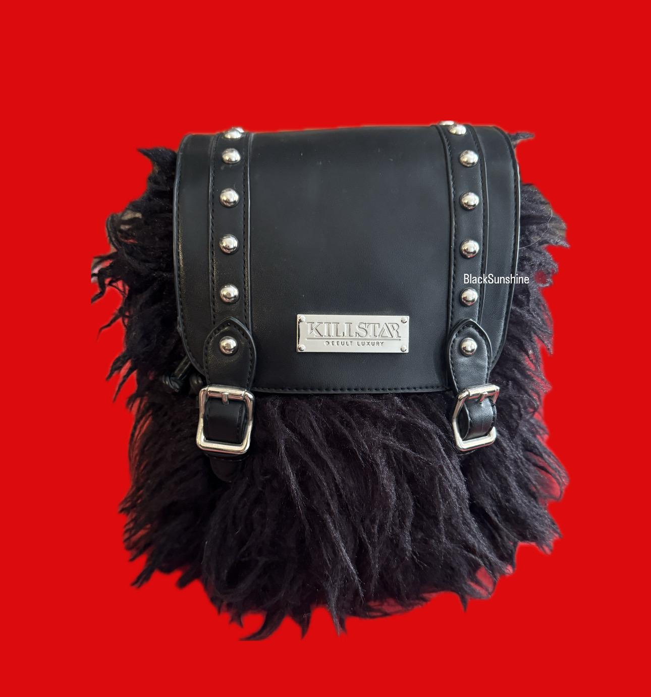 Killstar Alva Monster Faux Fur Goth Backpack Purse - Etsy