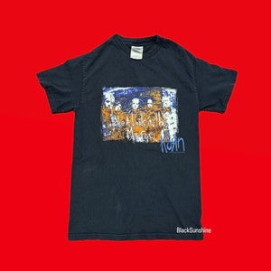 Korn 2003 Take A Look In The Mirror Navy Raised Logo Nu Metal Shirt S