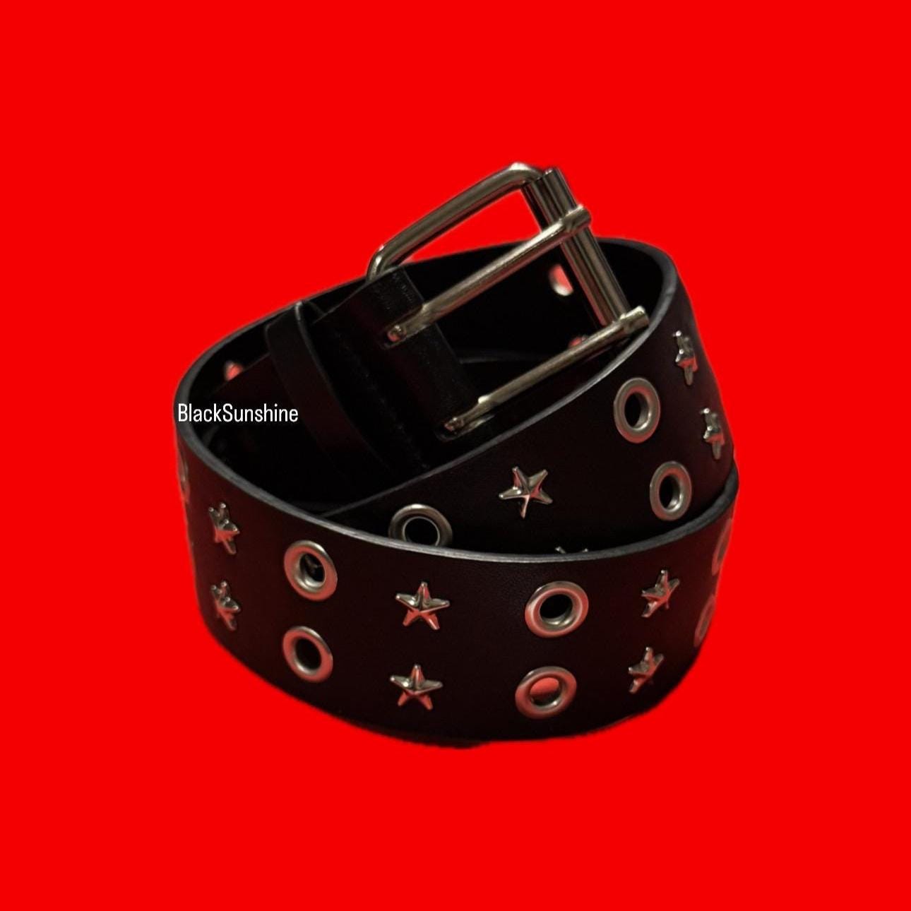 Star Studded Grommet Y2K Alt Emo Belt - Etsy