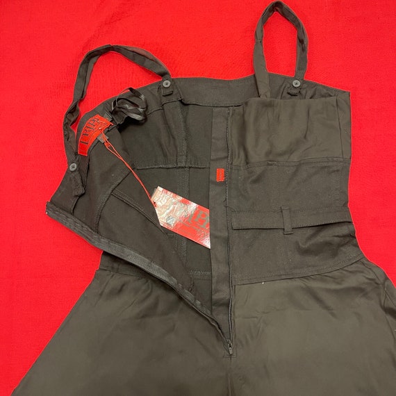 VTG Tripp NYC Black Lock Goth Dress S - image 5