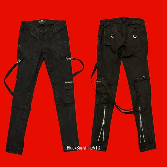 【ROMANTIC CROWN】25SS★ WIDE BONDAGE PANTS The VM Bondage Pants - Gothic Trousers Steampunk Streetwear