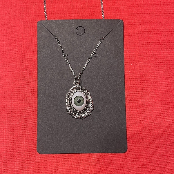 Eyeball Oddities Goth Novelty Jewelry Necklace