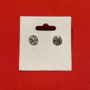 Pentagram Baphomet Goat Head Occult Earrings