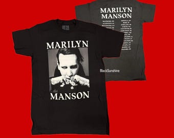 MARILYN MANSON 2007 Tour T-shirt Size Medium. - Etsy