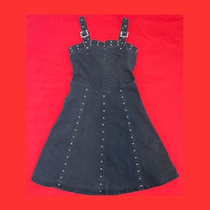 VTG Tripp nyc Grommet Buckle Stap Dress M