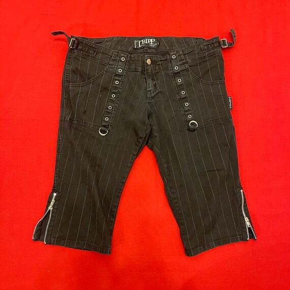Pinstripe capri best sale pants