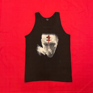 Marilyn Manson Blood Portrait Goth Men&#39;s Tank Top M