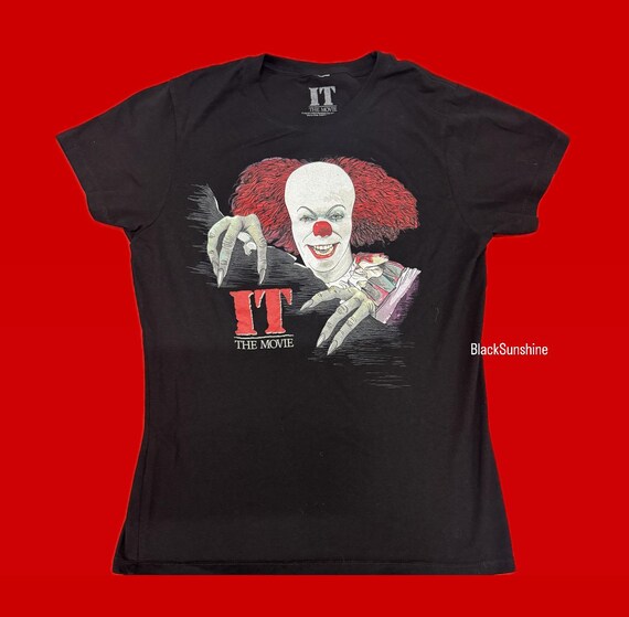 IT Pennywise Poster Sketch Horror Movie Shirt XL