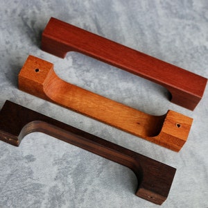5" 8" 10" Hardwood Drawer Pulls, Wooden Cabinet Handles, Solid Wood Wardrobe Door Pull, Simple Wood Pulls, Drawer Handles,