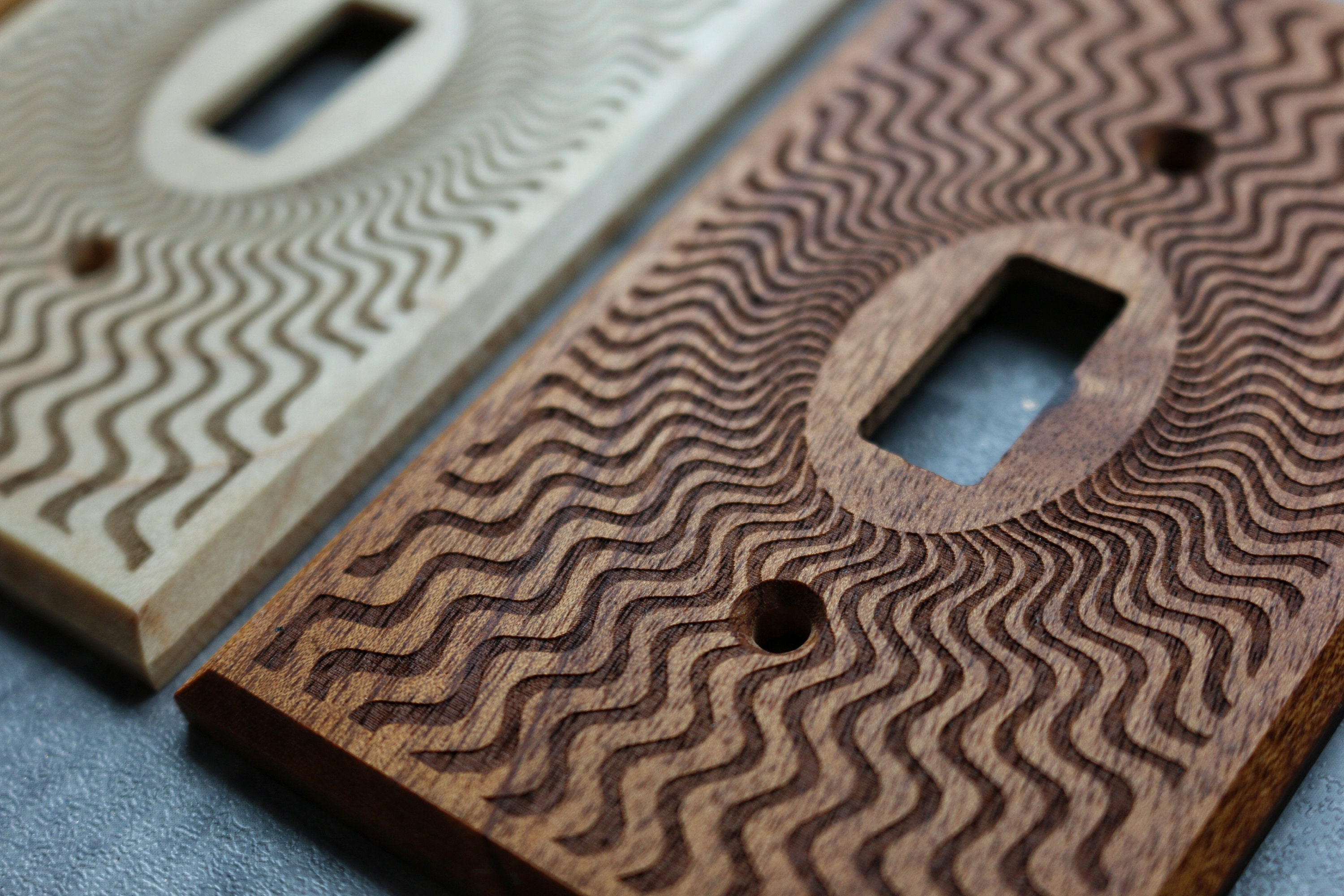Wood Light Switch Cover, Wood Switch Plate Cover, Engraved Light ...