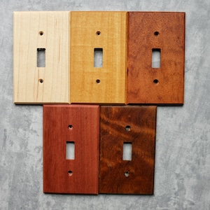 Wood Switch Plate Cover, Light Switch Cover, Wood Light Switch Cover, Outlet Cover, Duplex, Wood Outlet Cover, GFCI, Wall Switch