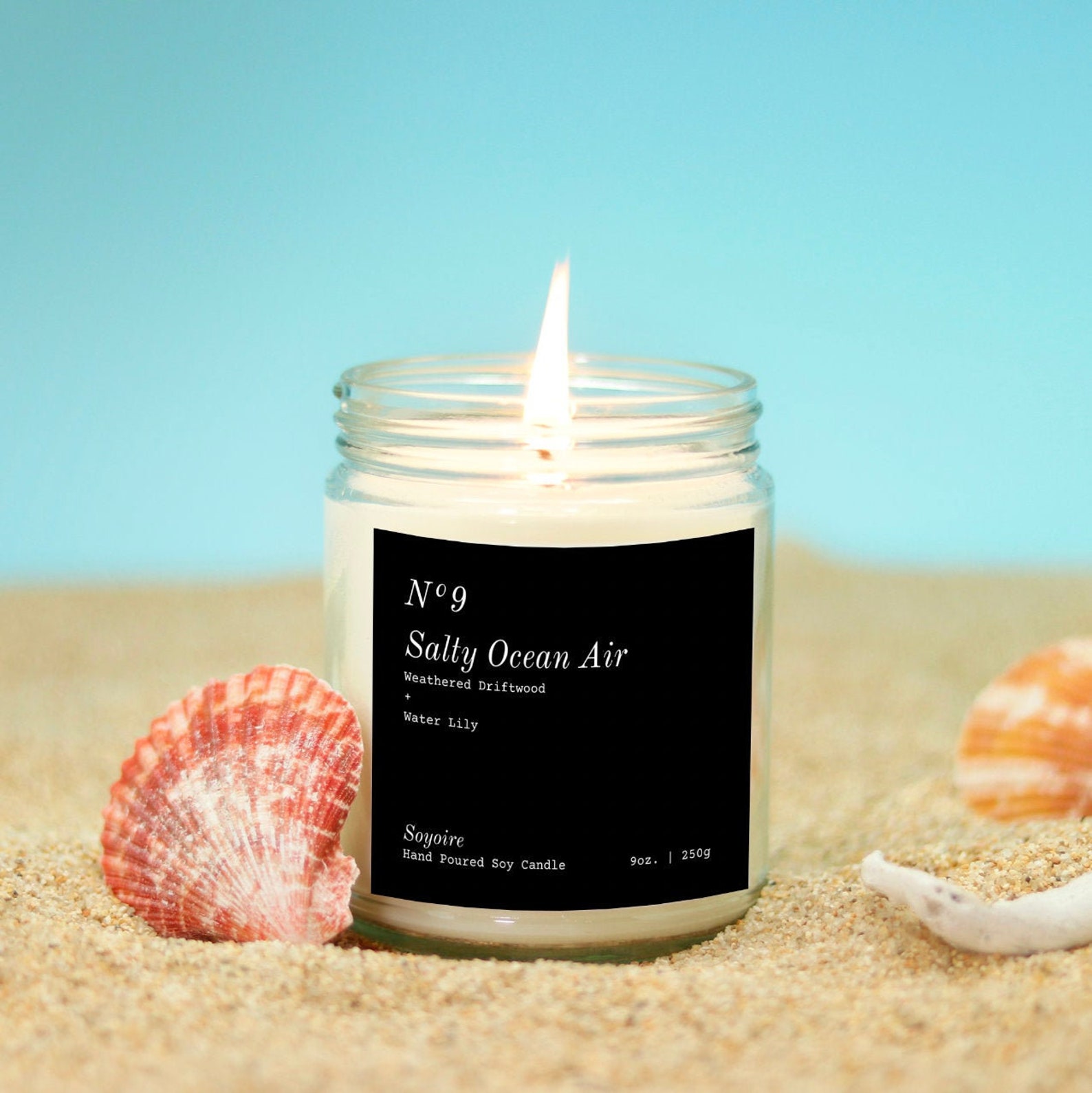 Ocean Candle Beach Candle Scented Soy Candle Summer Etsy