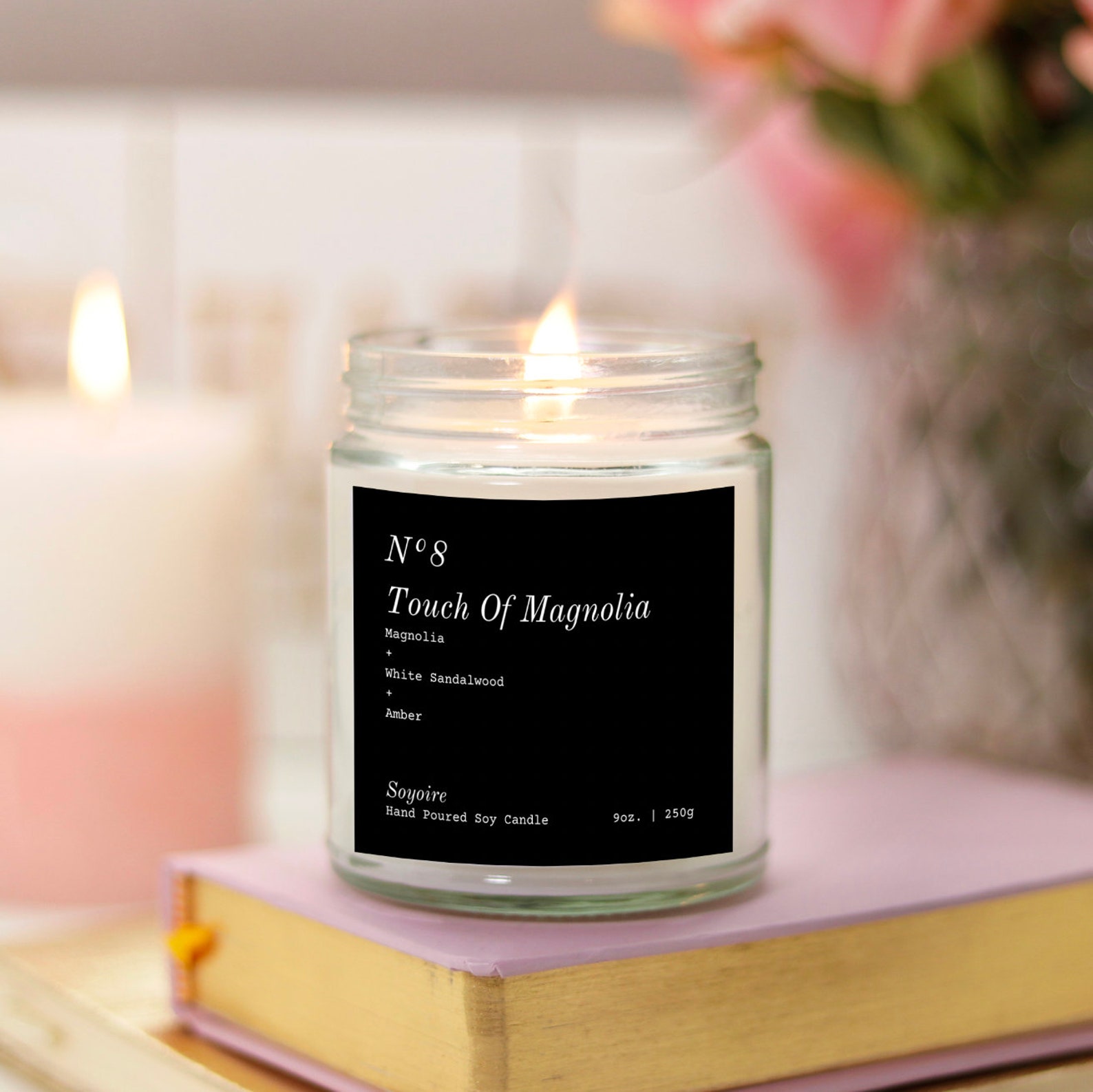 Magnolia Candle Summer Candles Summer Decor Scented Soy Etsy