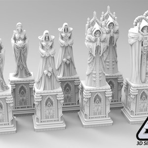 3D Printed Terrain: Statues for 40k or 28 mm Tabletop