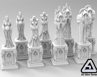 3D Printed Terrain: Statues for 40k or 28 mm Tabletop Games