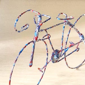 Bike, iron interior decoration, mountain bike, collectible gift, bicycle sculpture, small bicycle to give, Father&#39;s Day, handmade bicycle